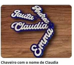 Chaveiro Personalizado com seu Nome - Impressora 3D  - Foto 3