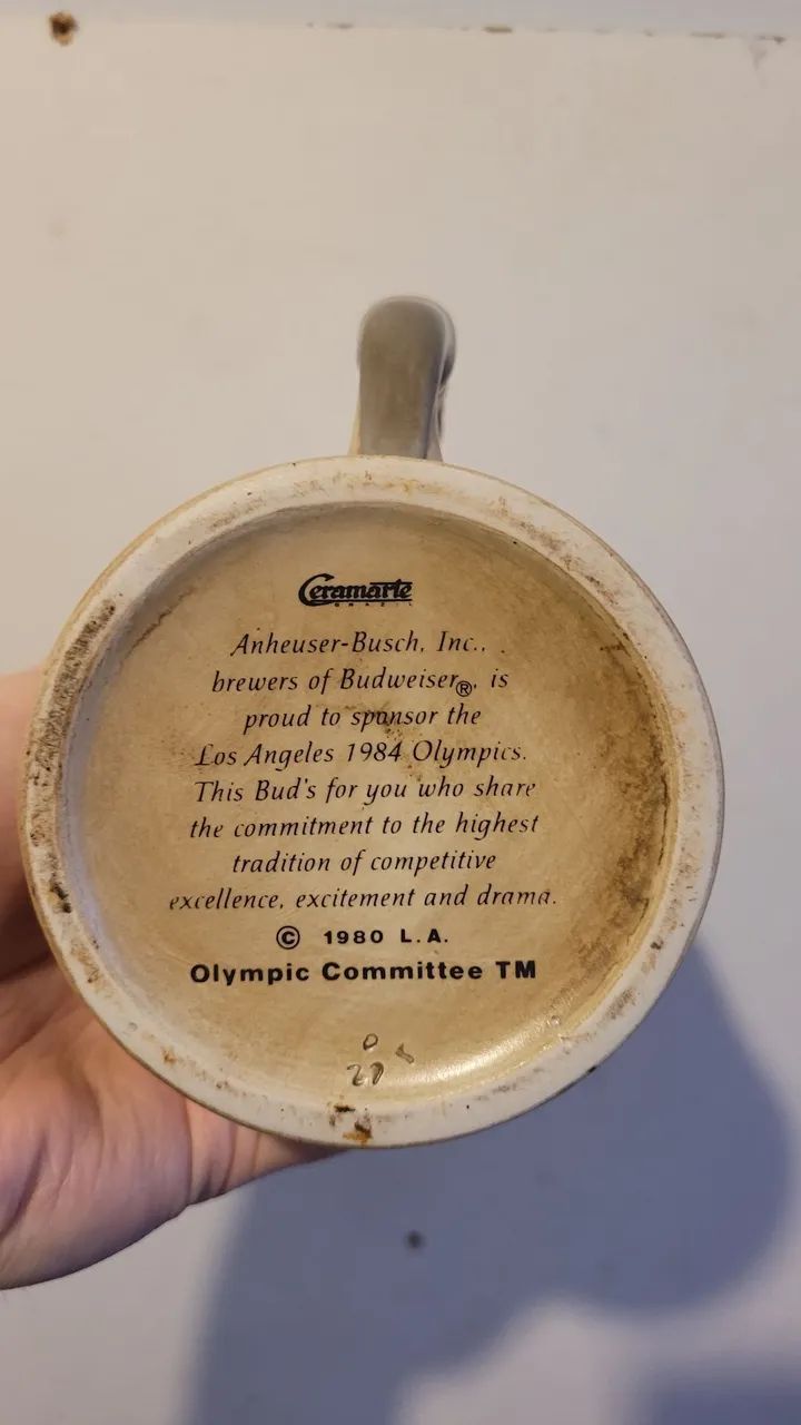 Caneca Bud Olimpiadas 1984 Los Angeles - Rara - Foto 3