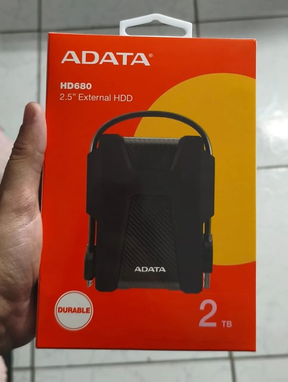 HD Externo Adata 2TB HD680 Anti-Queda NOVO e LACRADO - Foto 2