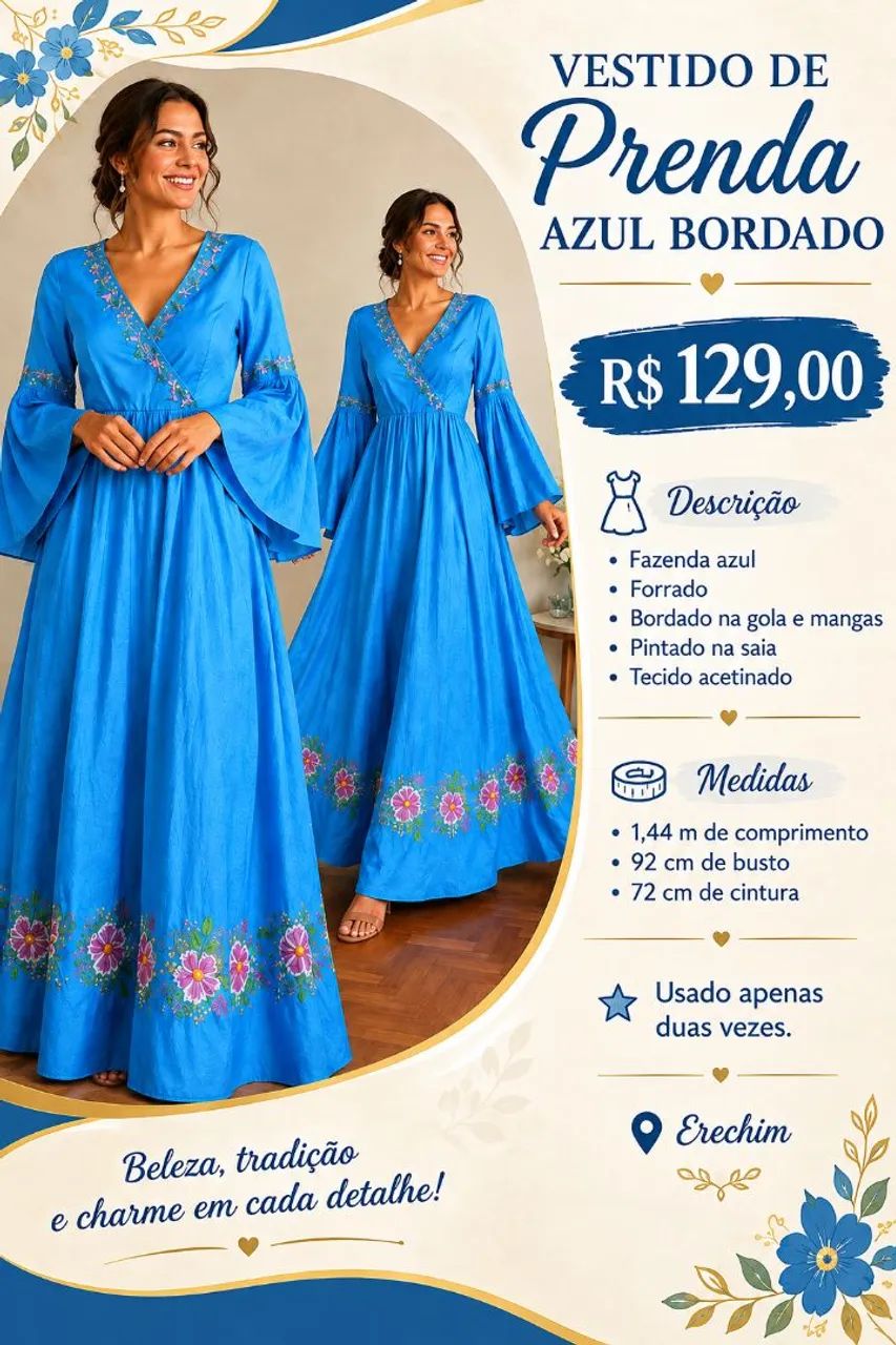 Vestido de Prenda - desapego  - Foto 2