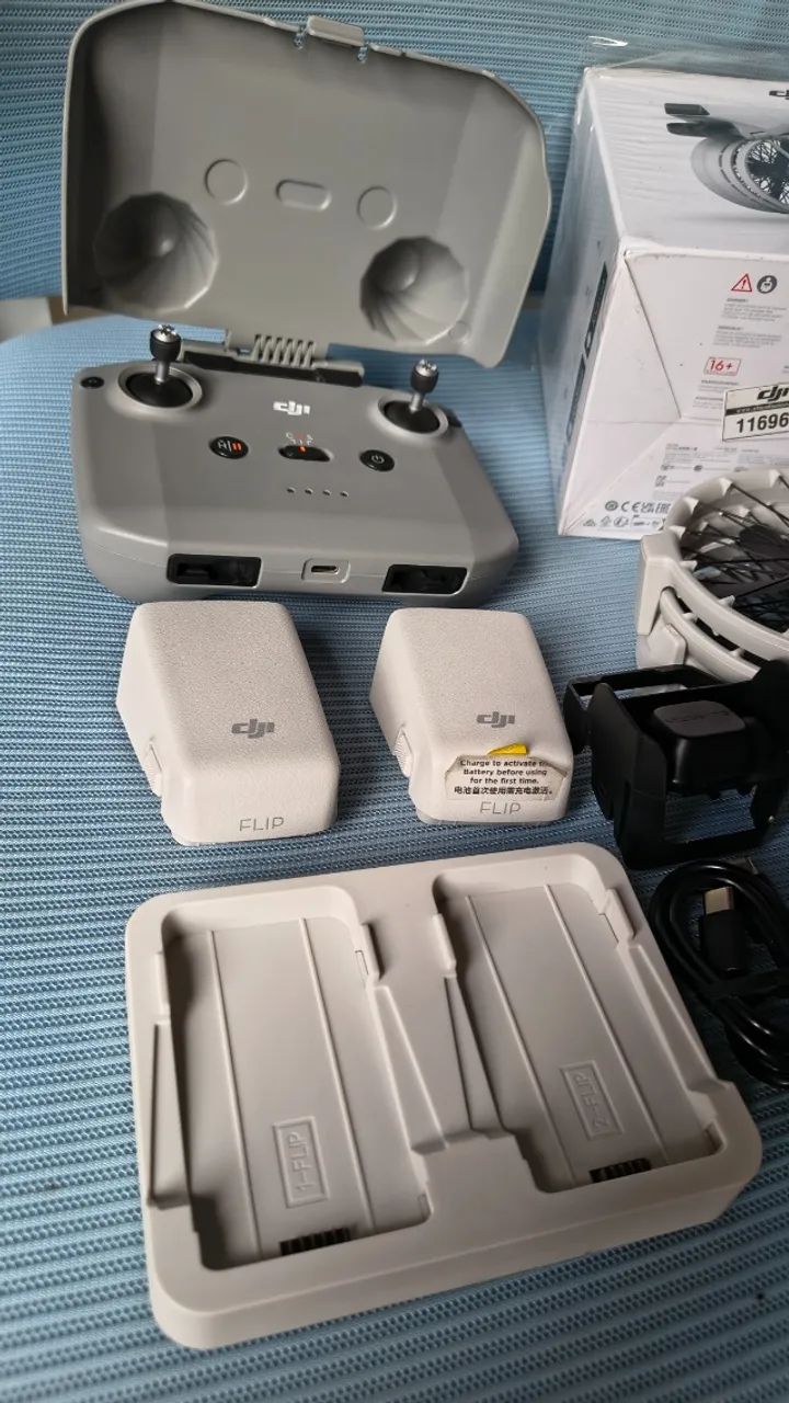 DRONE DJI FLIP 2 BATERIAS CONTROLE E ACESSORIOS - Foto 3