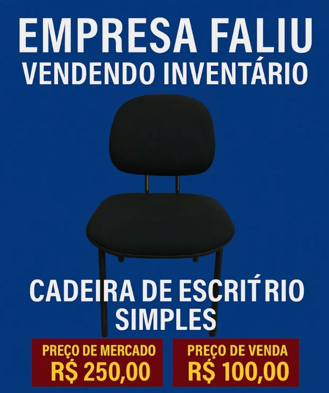 Cadeira de escritório simples 