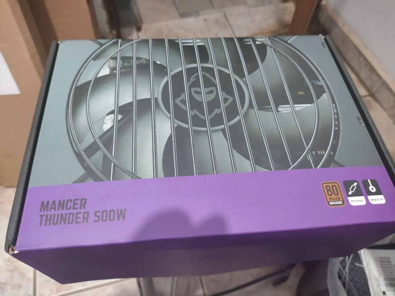 Fonte Mancer Thunder 500W 80 Plus Bronze PFC Ativo - Foto 3