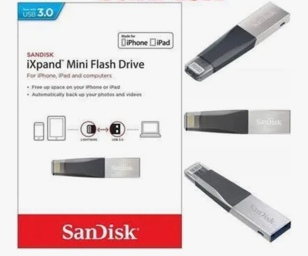 Pendrive para IPhone - Sandisk 128gb