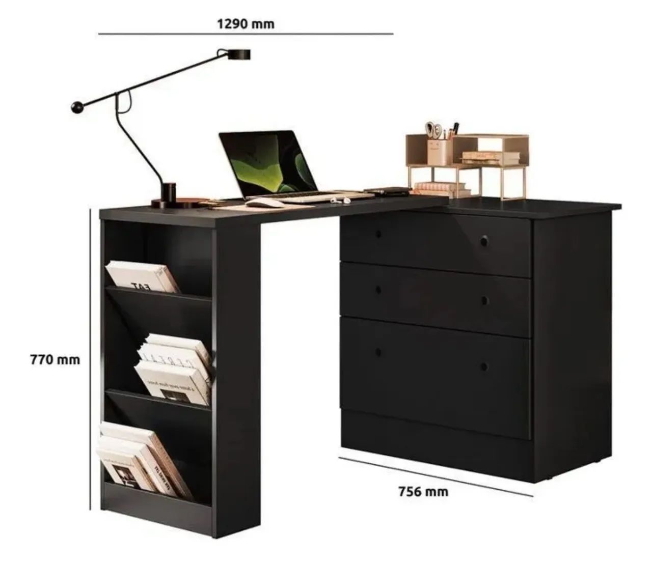 Cômoda com mesa giratória gamer  - Foto 3