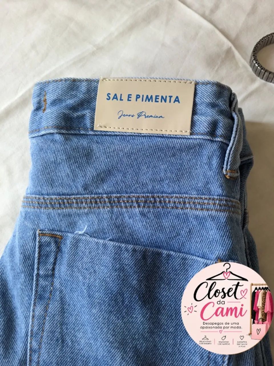 Calça cargo jeans  - Foto 2