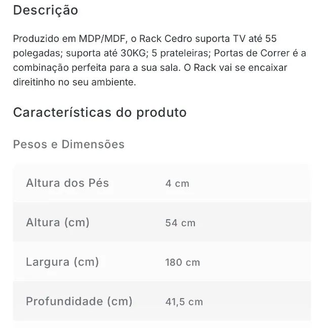Rack para TV Sala - Foto 4