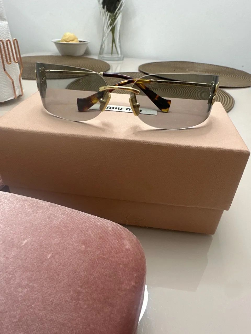 Óculos miu miu mini máscara  - Foto 2