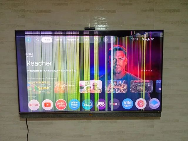 TV TCL MINI LED C825 55 POLEGADAS COM DEFEITO NA IMAGEM  - Foto 2