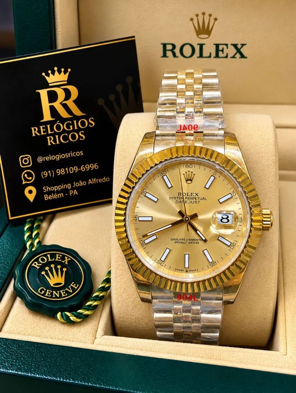 RELÓGIO ROLEX CLONE