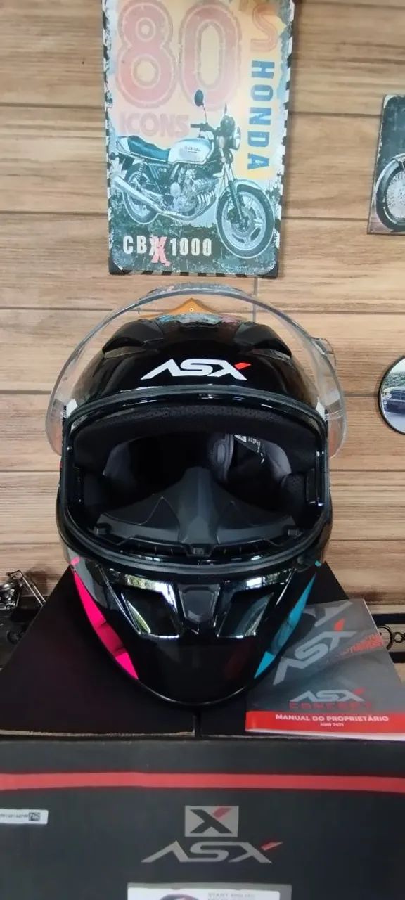 Capacete ASX City tamanho 58 
