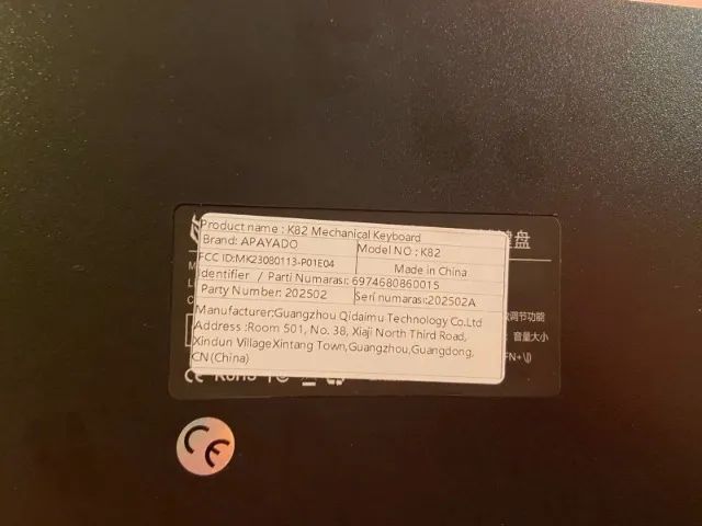 Teclado mecânico K82 da APAYADO - ÓTIMO ESTADO - Foto 3