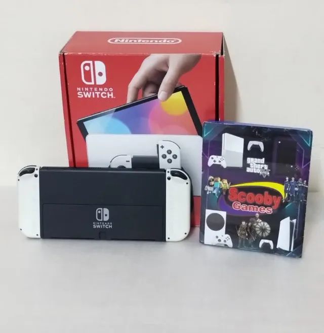NINTENDO SWTICH OLED SEMINOVO, IMPECAVEL, LOJA, GARANTIA 1 ANO