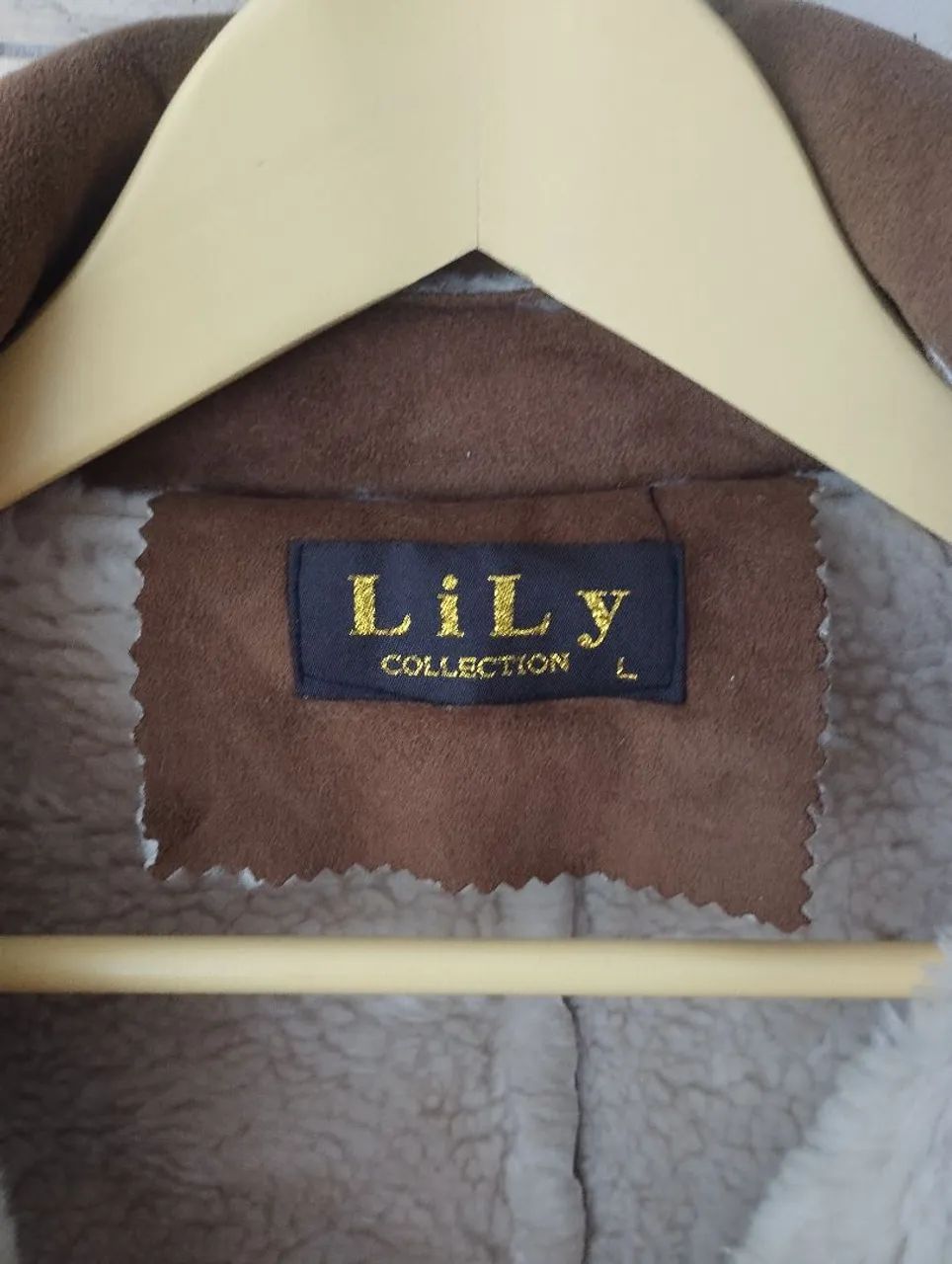 Casaco Lily marrom estilo sobretudo marrom - Foto 3