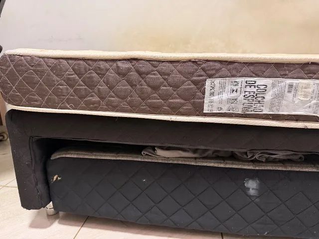 Bicama e colchão de solteiro com cama auxiliar - Foto 5
