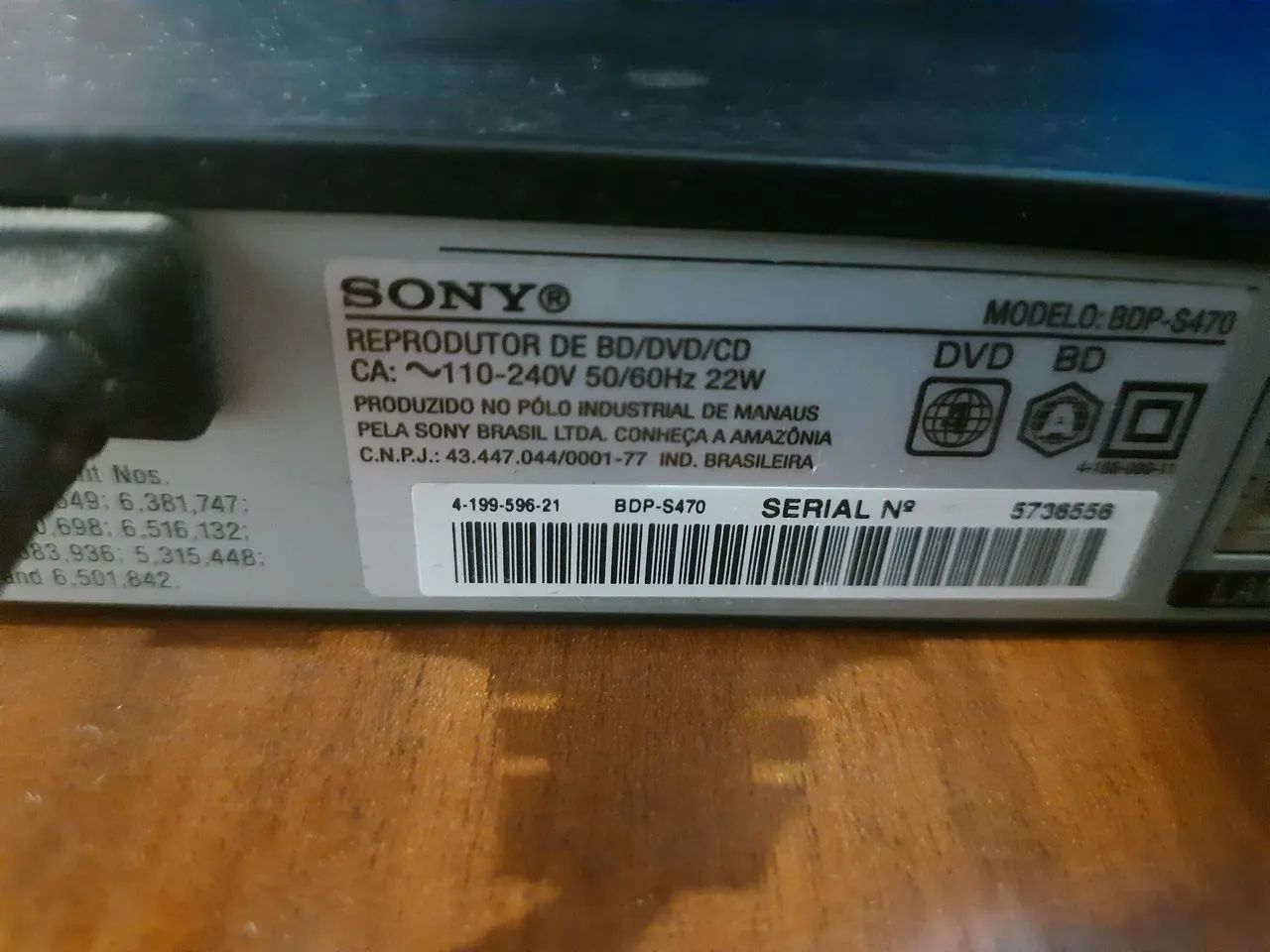 Blu-ray Player 3D SONY BDP-S470 - Foto 3
