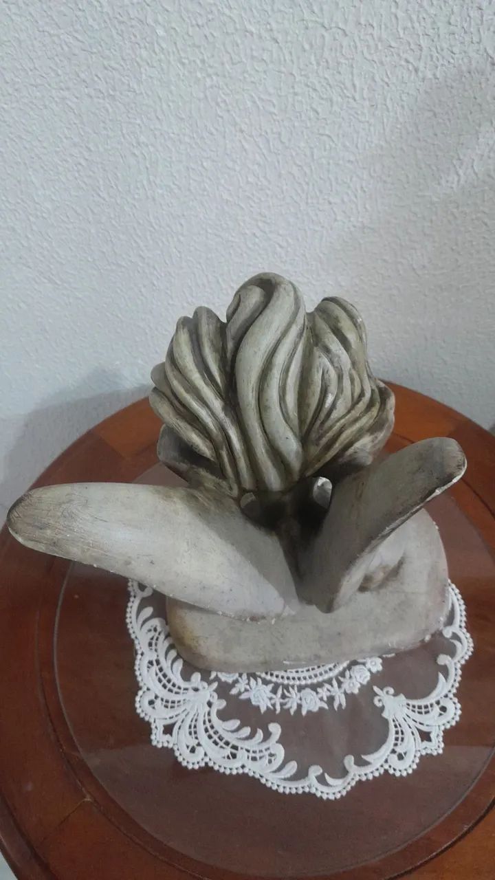 Antigo busto Querubim de marmore - Foto 4