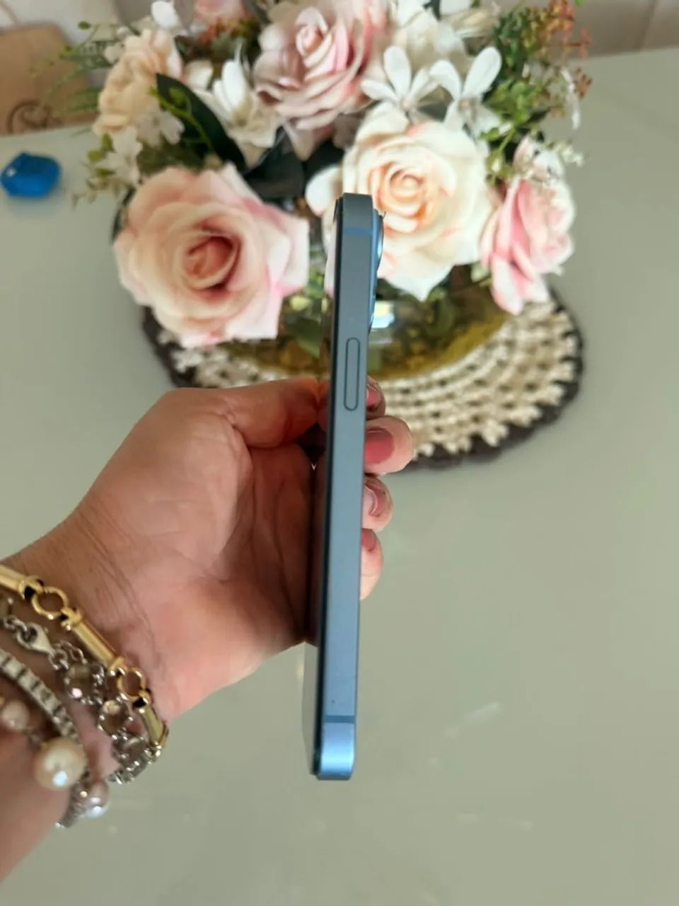 iPhone 14 128GB Azul - com caixa,bateria 80% - Foto 3