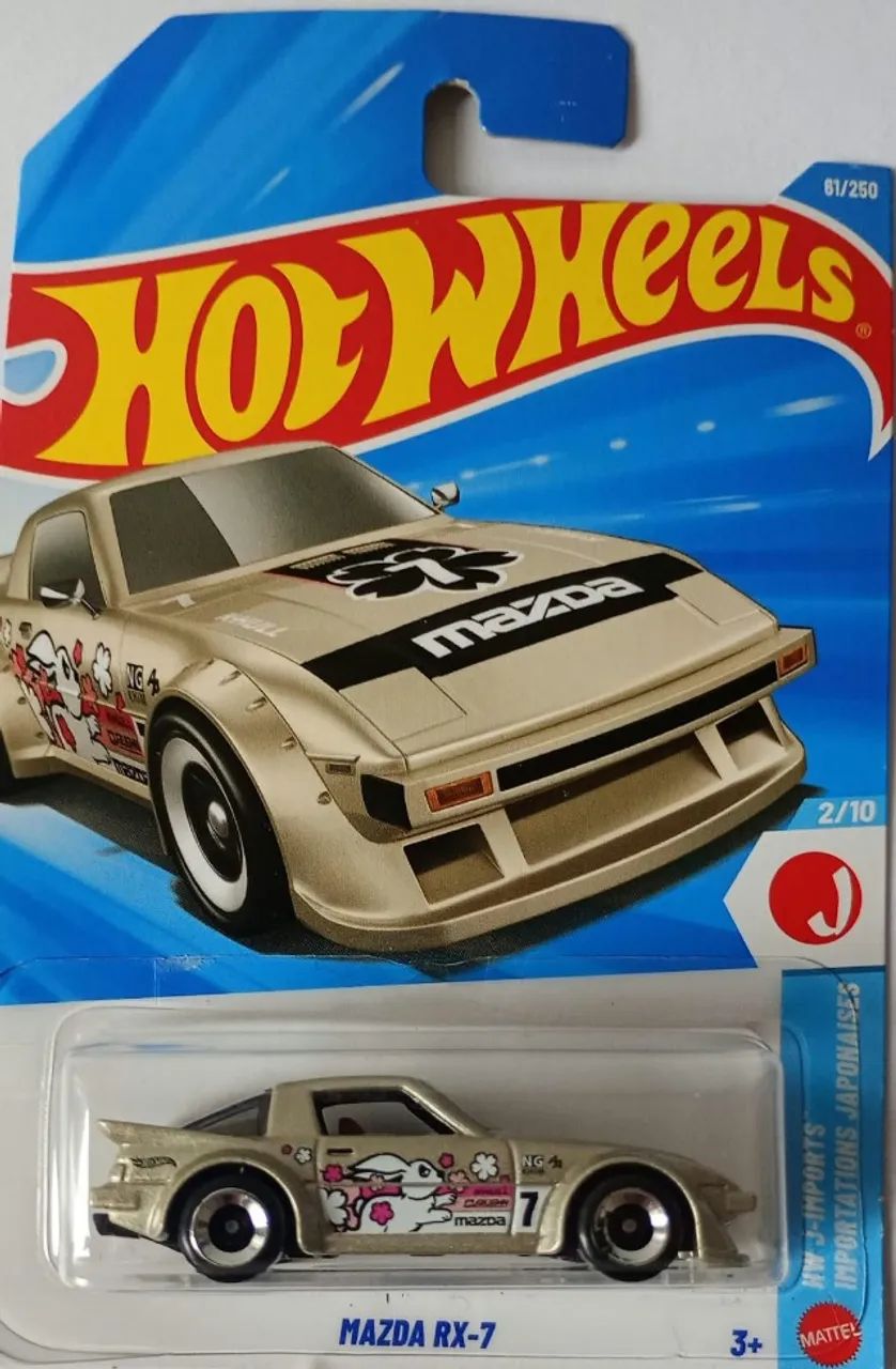 Hot Wheels Mazda RX-7 dourada - Foto 3