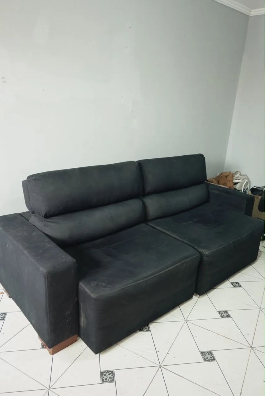 Sofa cama retrátil 3 metros, bipartido 