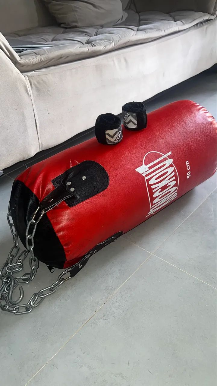 Saco de boxe novo mais bandagem  - Foto 3