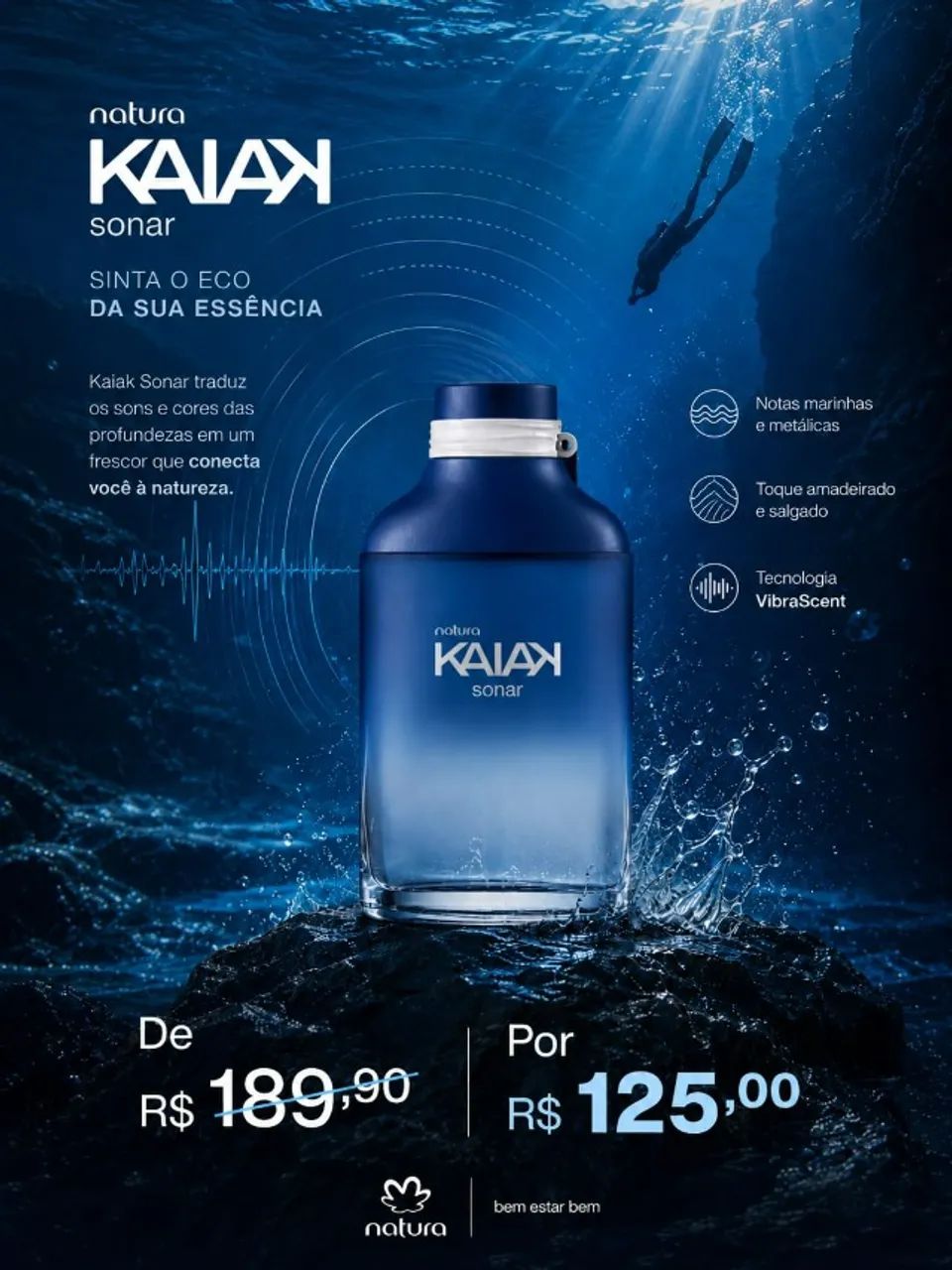 Perfume Natura Kaiak Sonar