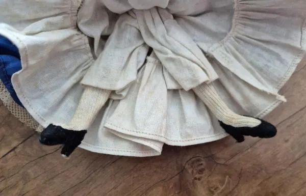 Boneca de pano dançarina espanhola pintada a mão - década de 60 - Foto 4