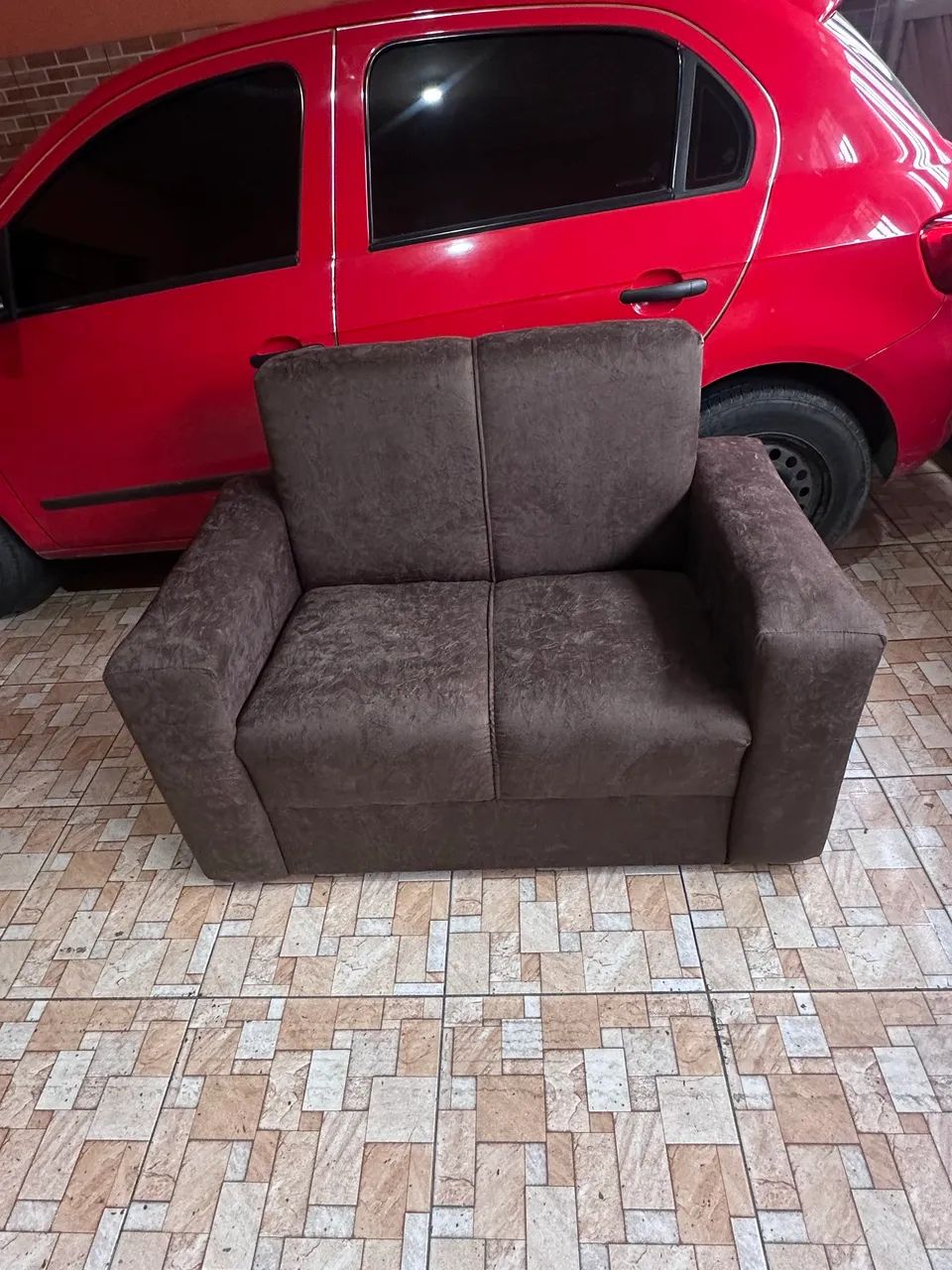 Sofá 2 lugares novo R$:250 com entrega wattszap: * - Foto 3