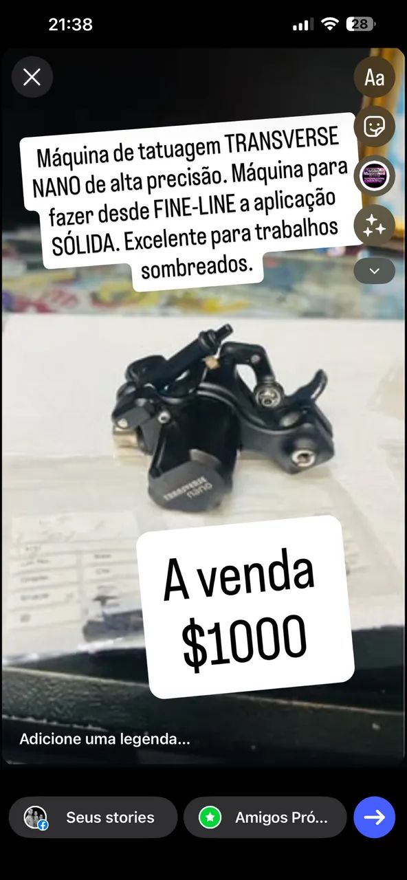 Máquina tatuagem TRANSVERSE  $1000 - Foto 3