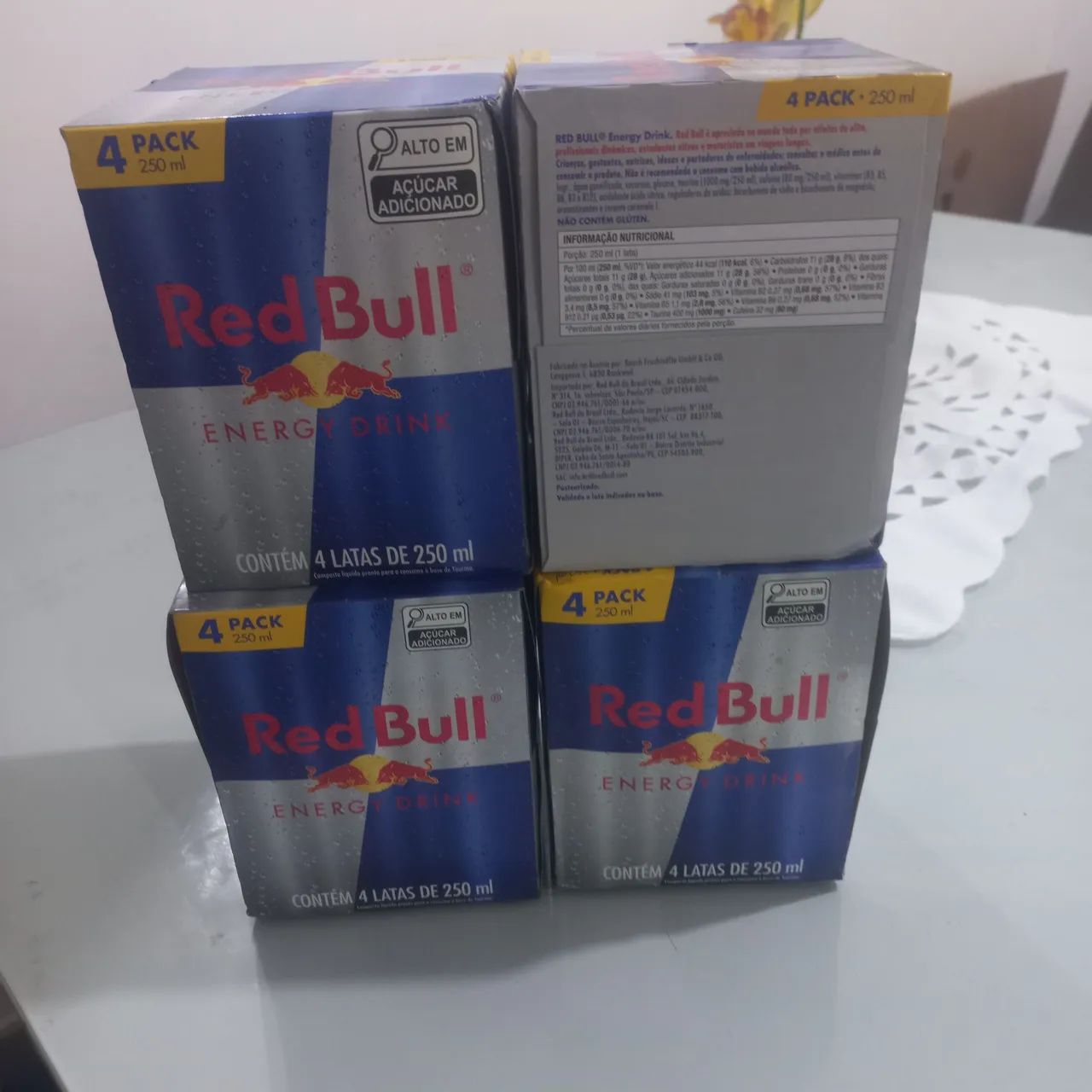4 Pack , com 4 RedBull de 250 ml