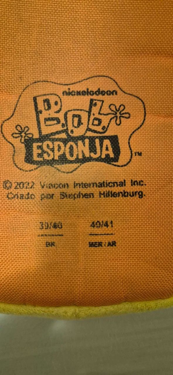 Pantufas do Bob Esponja - Foto 3