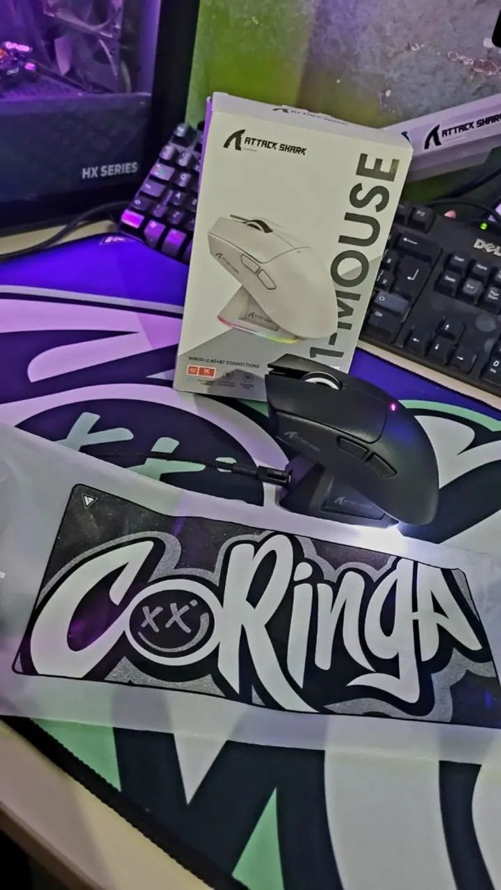 VENDO MOUSE ATTACK SHARK X11 (NOVO)  - Foto 2