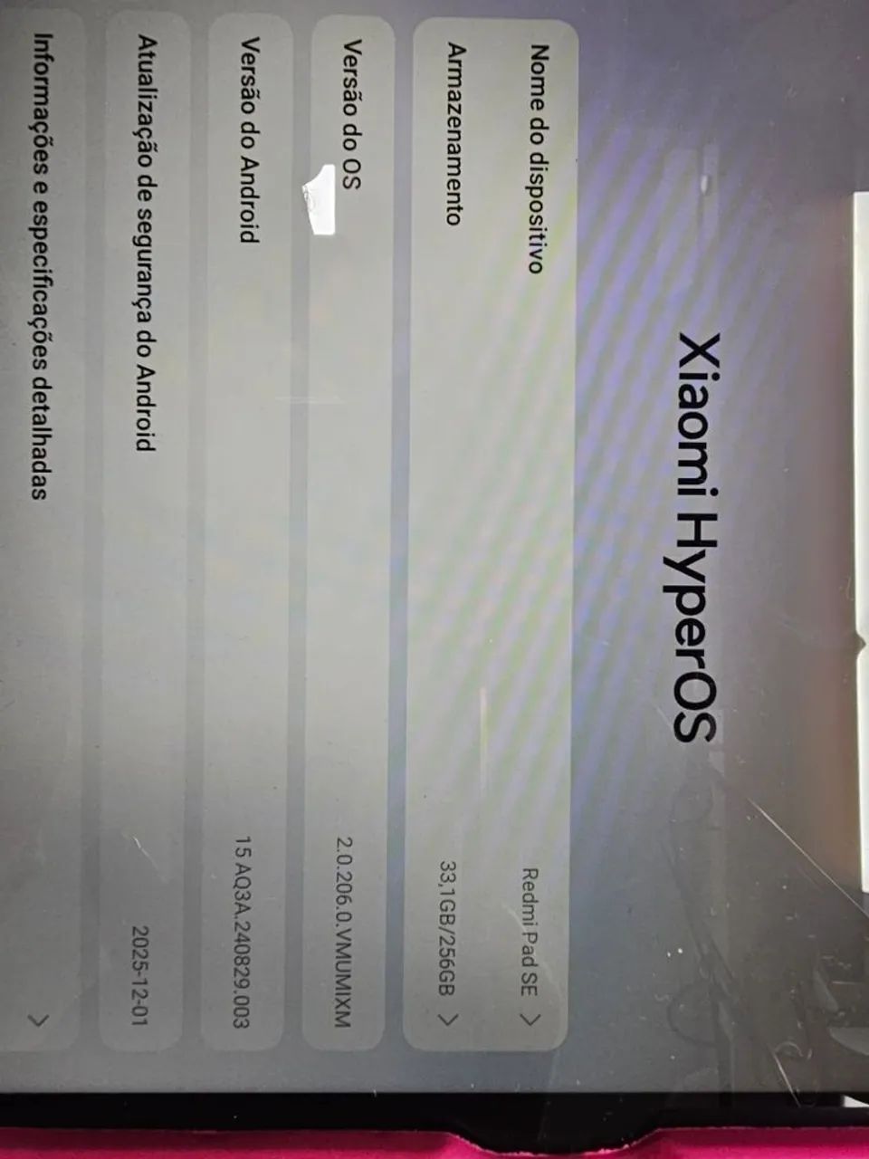 Tablet Redmi SE 256/8GB RAM - Foto 5