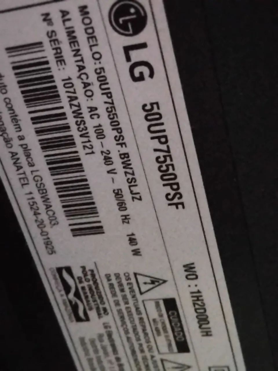 Tv smart 50" polegadas  LG tela quebrada p/ pecas - Foto 2