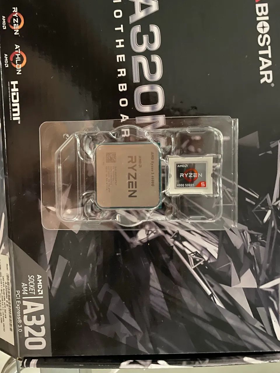 Placa mãe A320MH 2.0 + Processador Ryzen 5 4600g - Foto 3