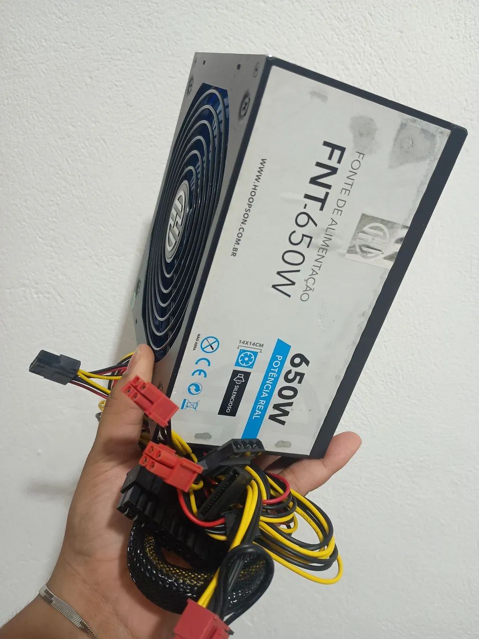 Fonte PFC ativo 650w RGB funcionando perfeitamente  - Foto 4