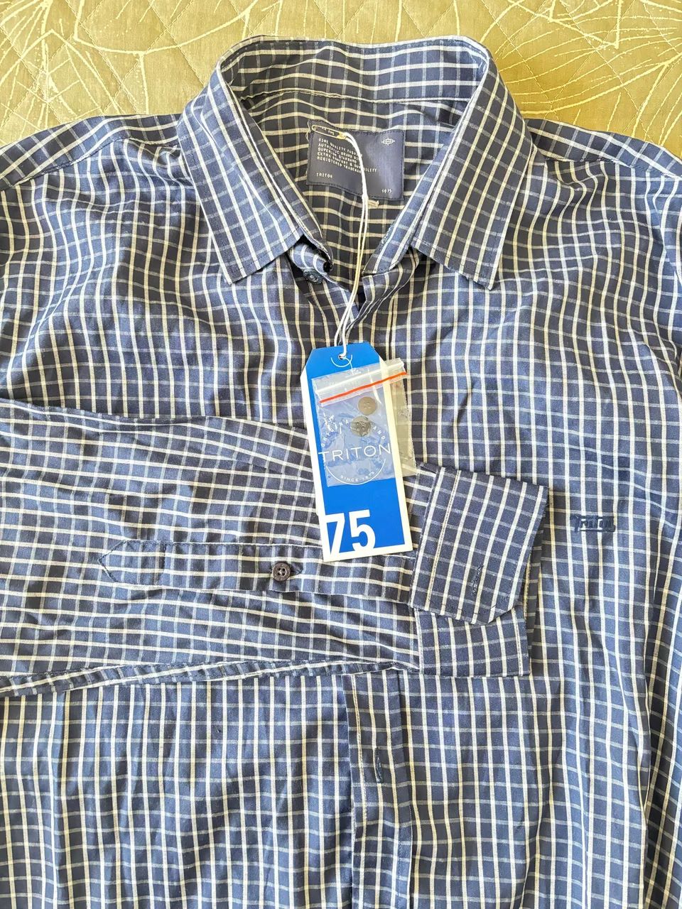 Camisa xadrez manga longa Triton