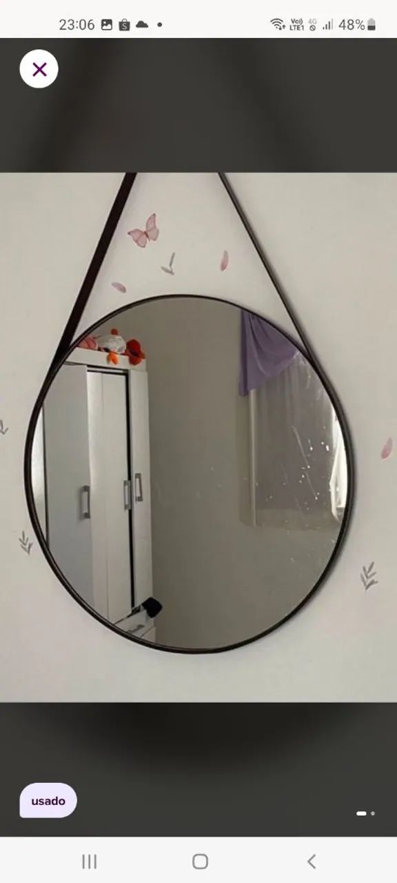 Espelho redondo 45cm adnet