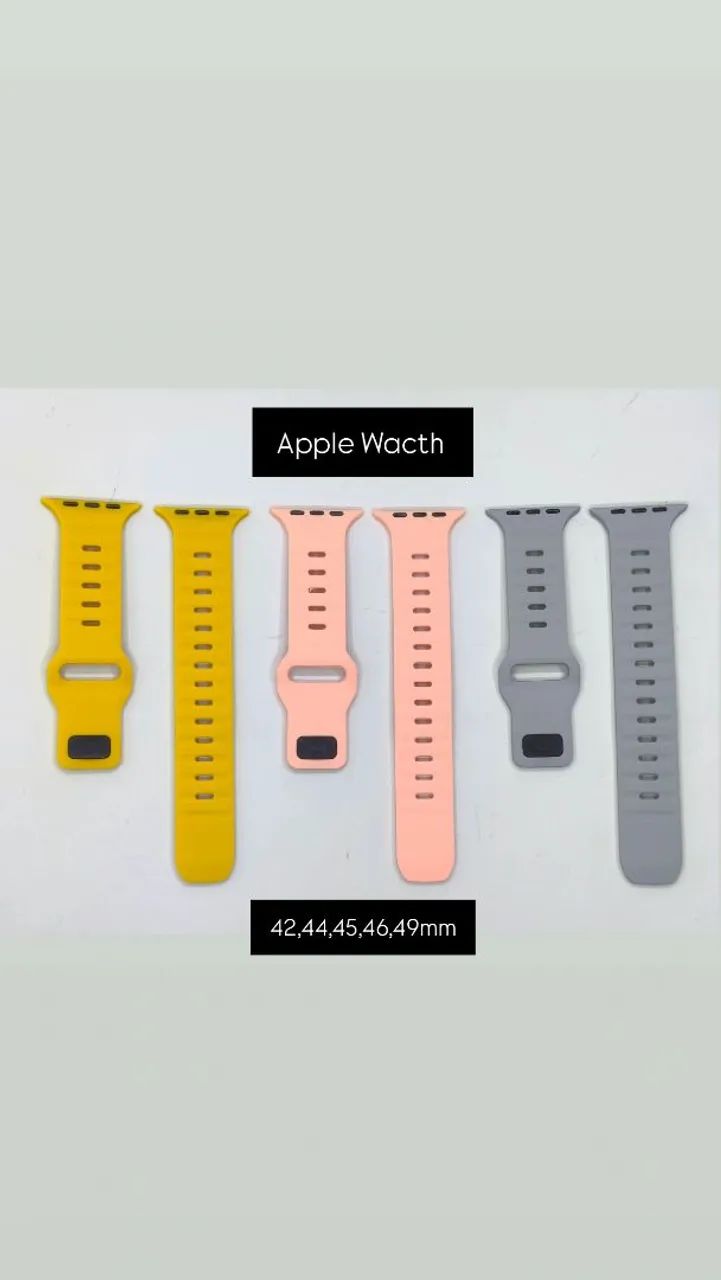 Pulseira para Apple Wacth Smartwatch Silicone - Foto 4
