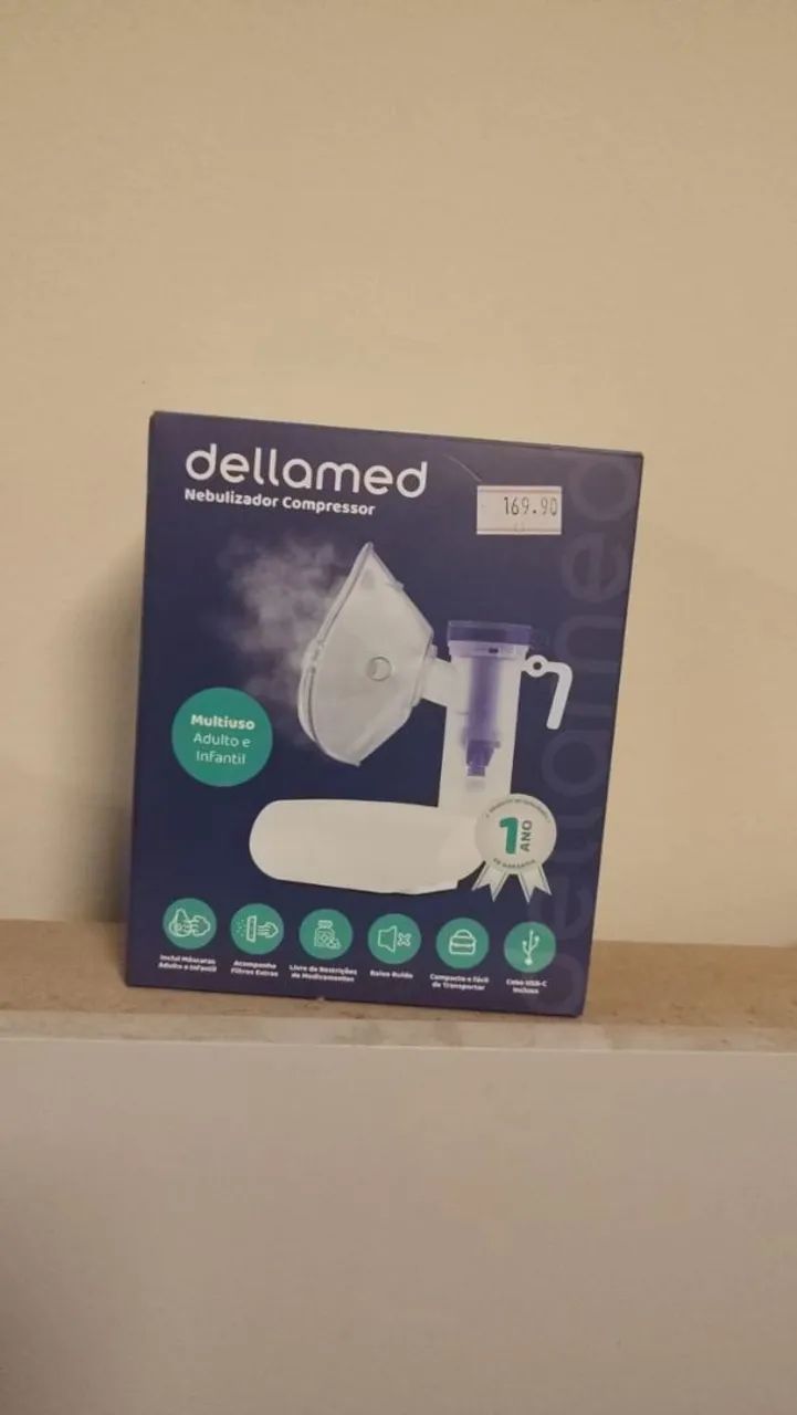 Nebulizador inalador Dellamed portátil 