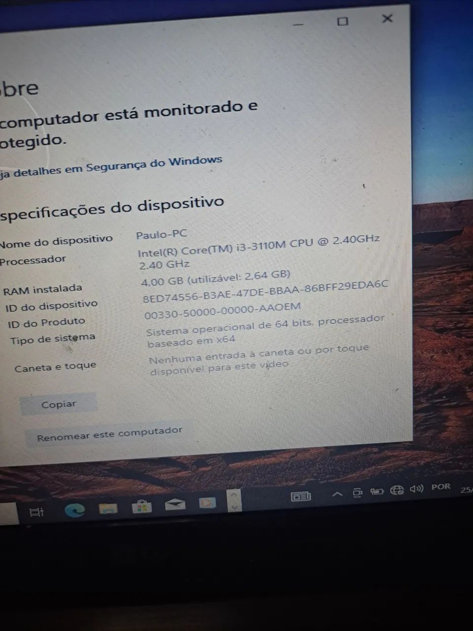 Notebook LG i3
