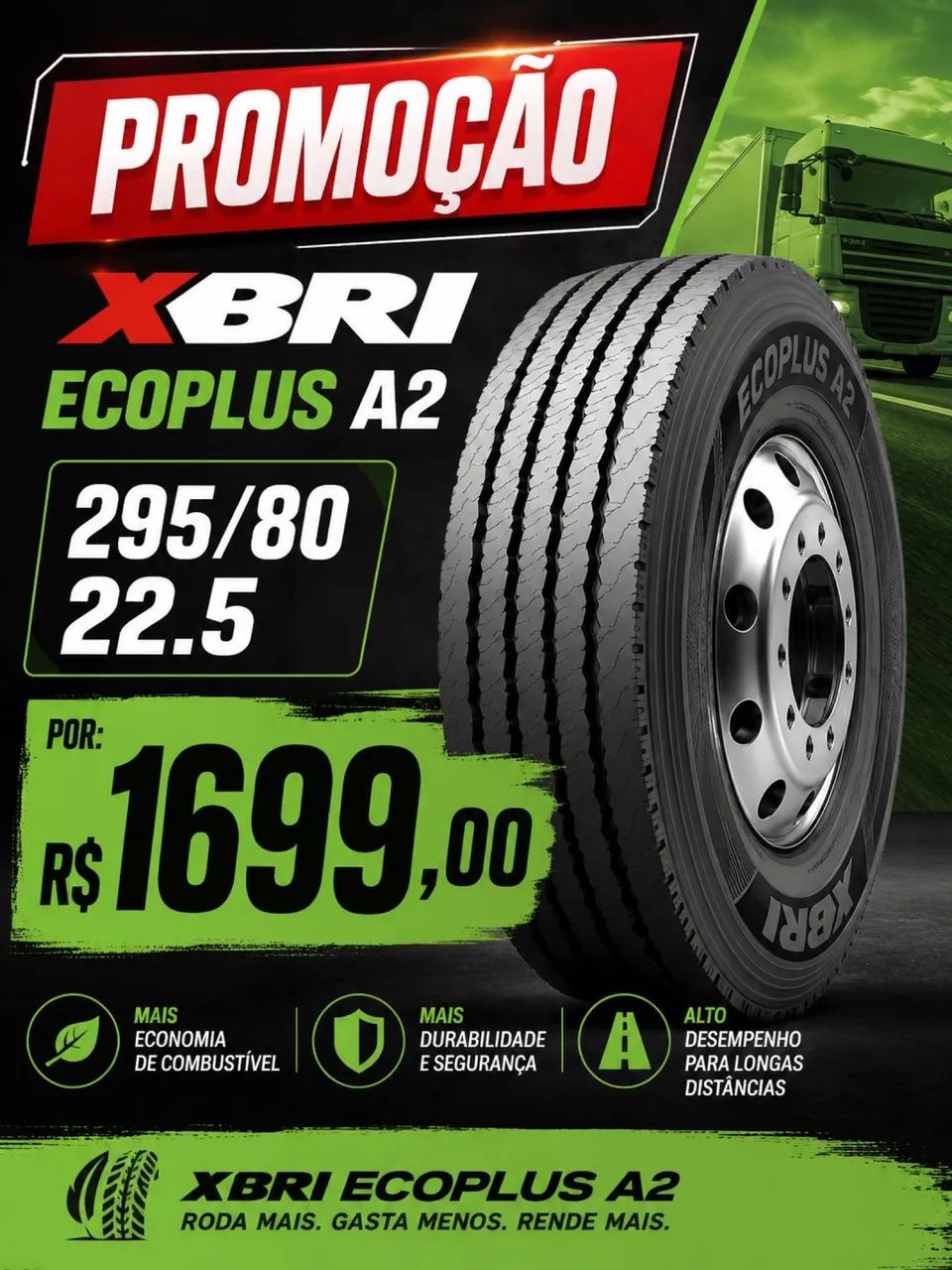 Pneu 295/80R22.5 LISO NA PROMOÇÃO - Peças para carros, vans e