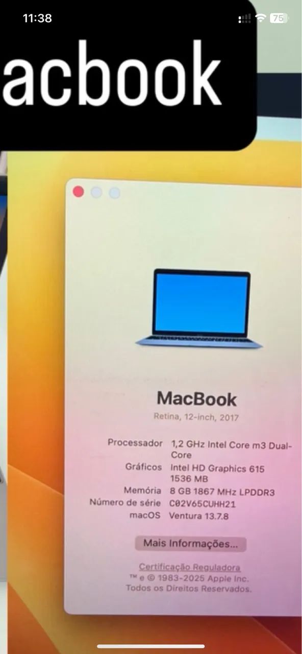 Vendo MacBook Retina 12? (2017) - Impecável - Foto 4