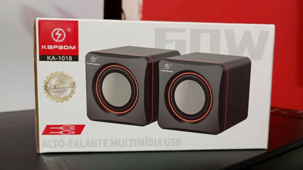 Caixa de Som Multimídia USB 60w Para Pc e Notebook - Novo