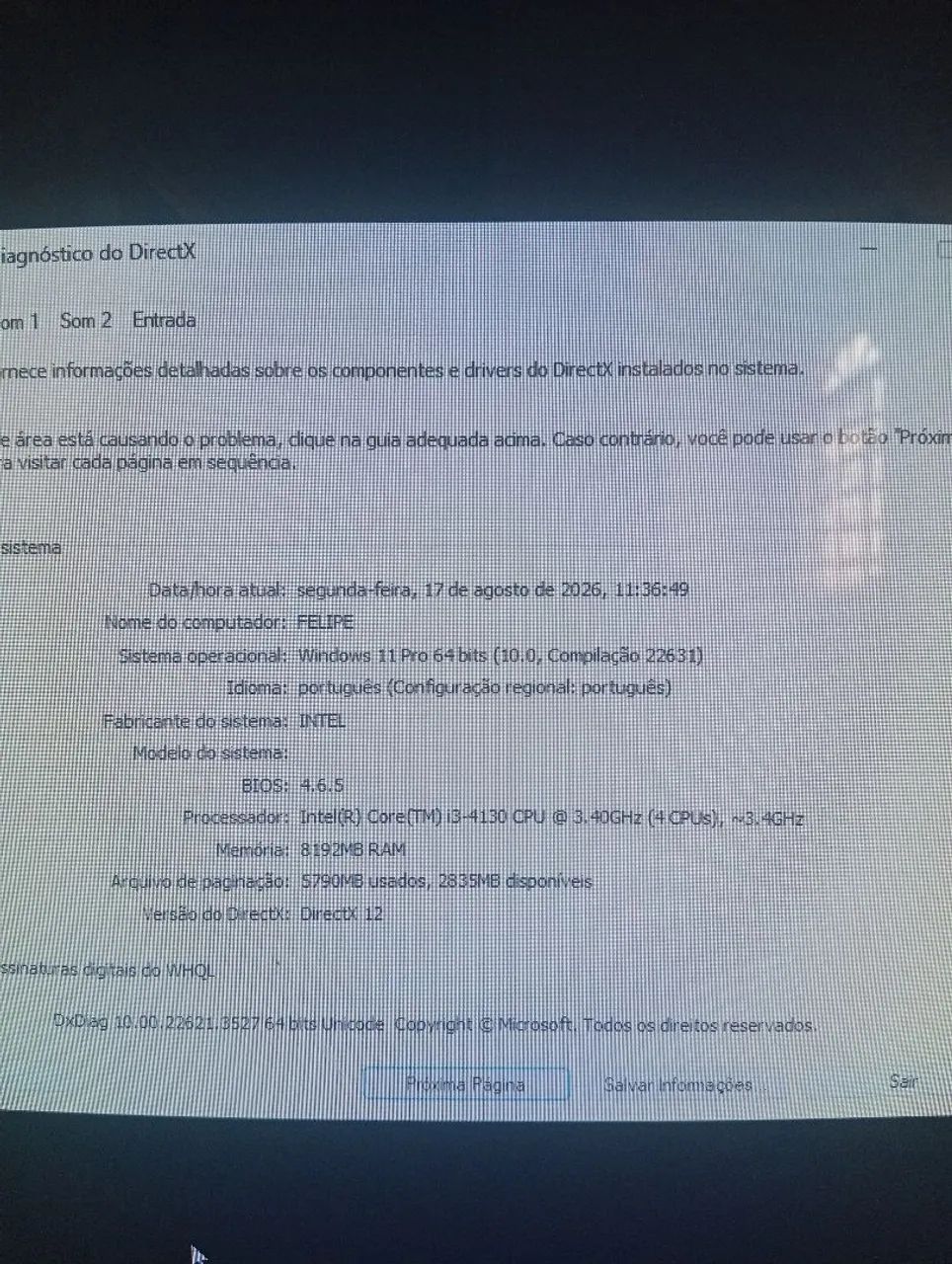 Computador Intel core i3