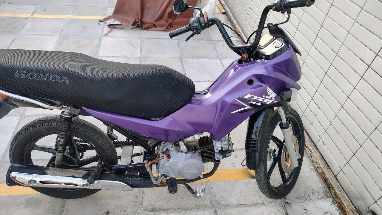 Moto pop100 para vender tem multas  - Foto 4