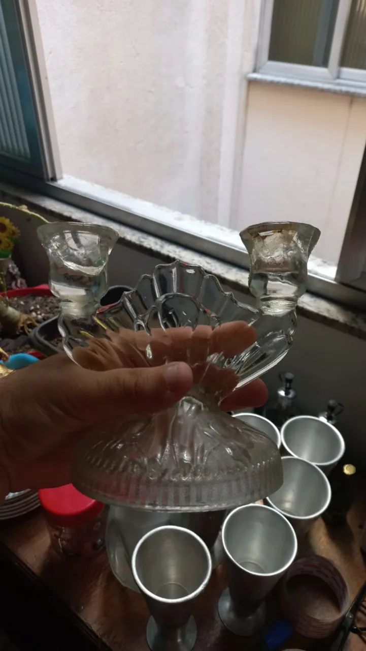 Candelabro de vidro - Foto 3