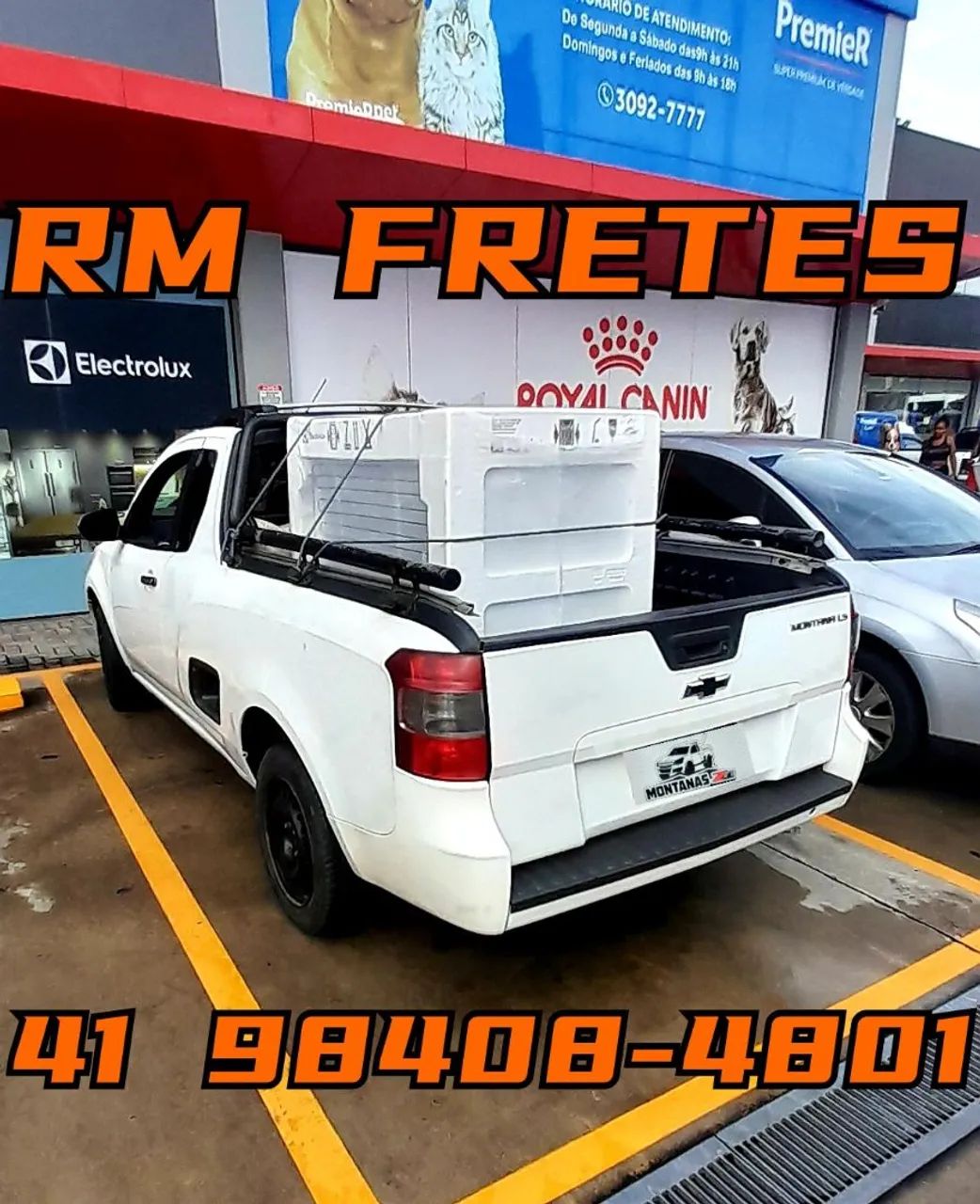 Frete pequeno. 