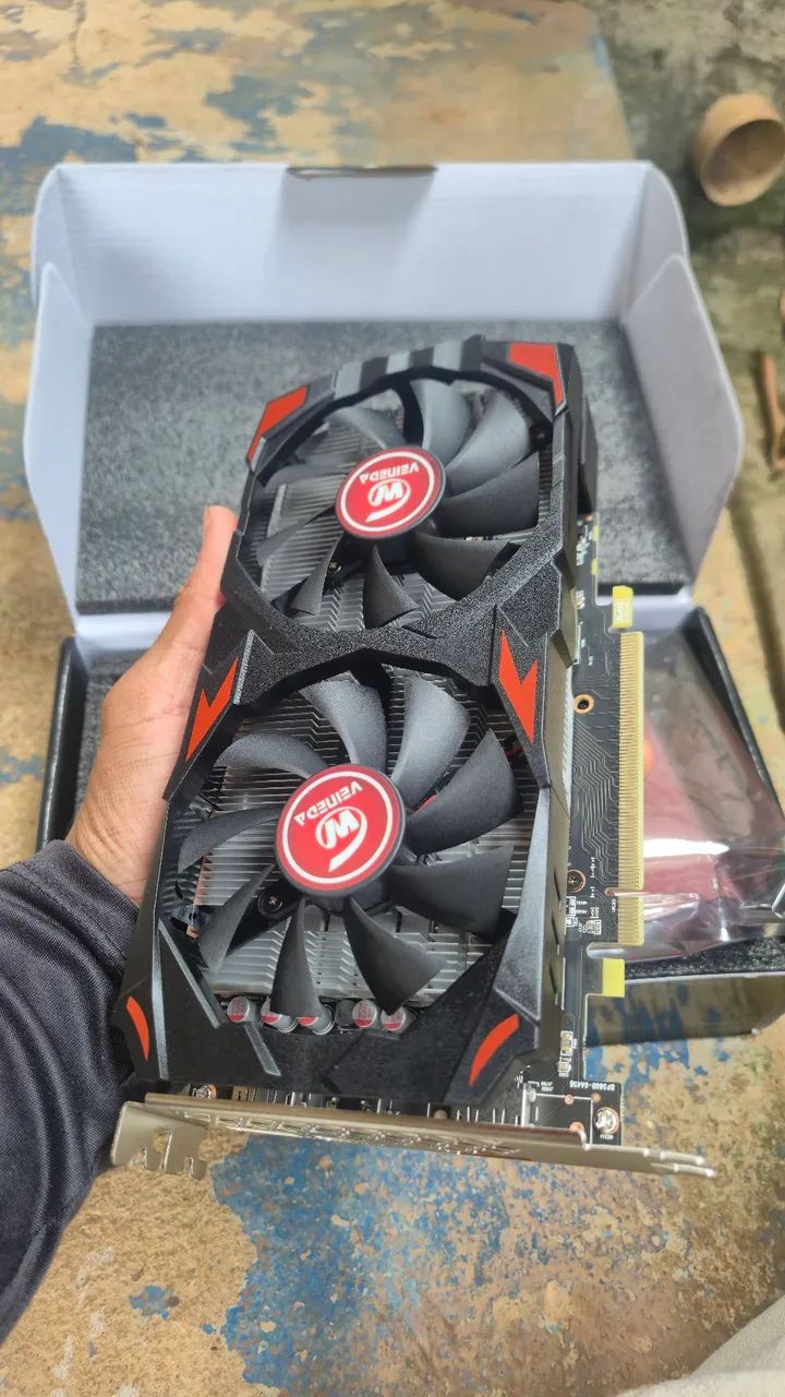 Placa de Video RX580 8GB na caixa