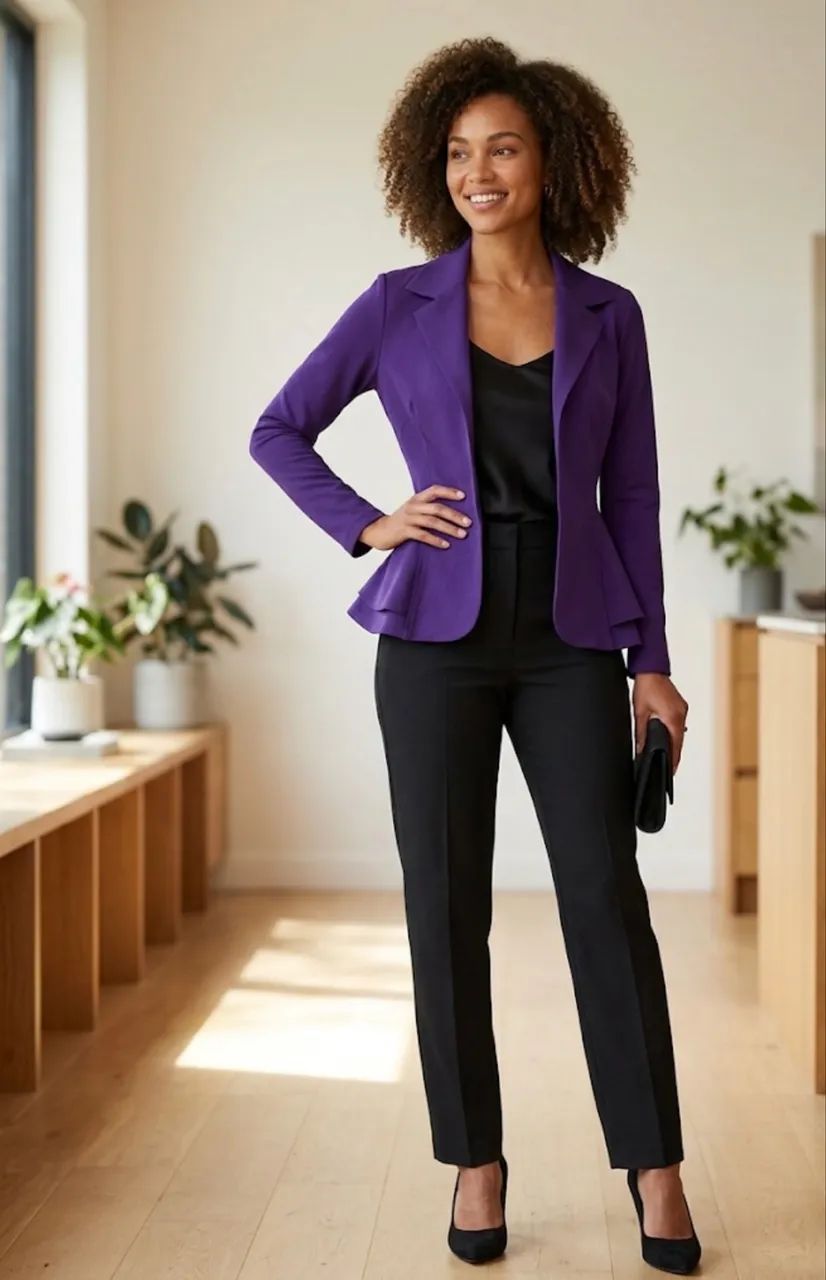 DESAPEGO PREMIUM ?  R$ 79,99  Blazer Neoprene Roxo Tam M 
